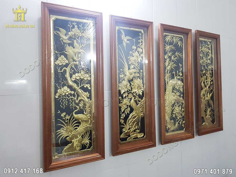 H&igrave;nh ảnh nh&igrave;n nghi&ecirc;ng v&ocirc; c&ugrave;ng đẹp v&agrave; sắc n&eacute;t của bức tranh đồng đẹp